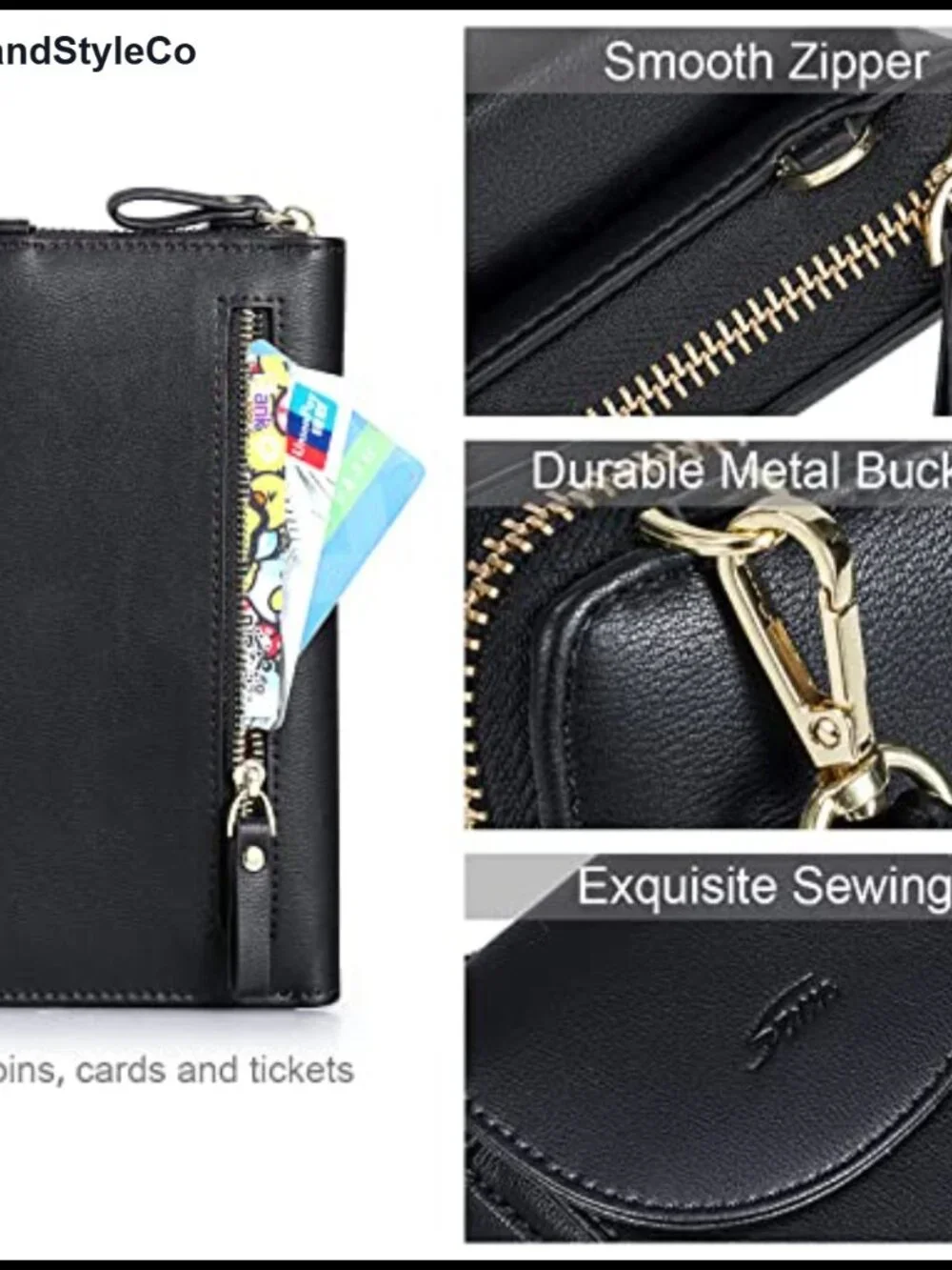 Small Crossbody Bag for Women RFID Blocking Phone Purse Vegan Leather Wallet